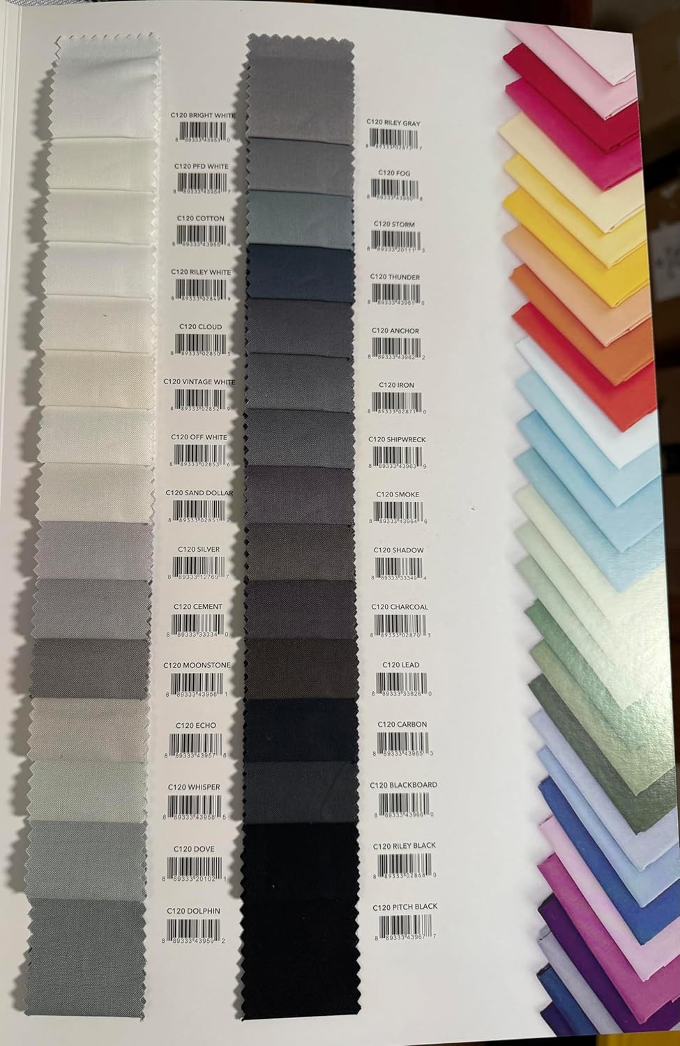 Riley Blake Designs Confetti Cotton Fabric Sampler – 2025 Edition with 300 Actual Fabric Swatches – 11" x 17" Folded