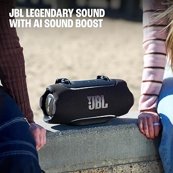 JBL Xtreme 5 - Portable Waterproof Speaker with Massive Legendary JBL Sound, Ambient Edge Lighting, Convenient Shoulder Strap, Supports Lossless USB-C Audio, Built-in powerbank & AuracastTM (Black)