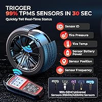 Vista 5 de Autel MaxiTPMS TS508WF 2026, TPMS Programming Tool Upgrade of TS508 TS501 Pro TS408S, All Sensors Relearn Activate Tool, Program Autel MX-Sensor