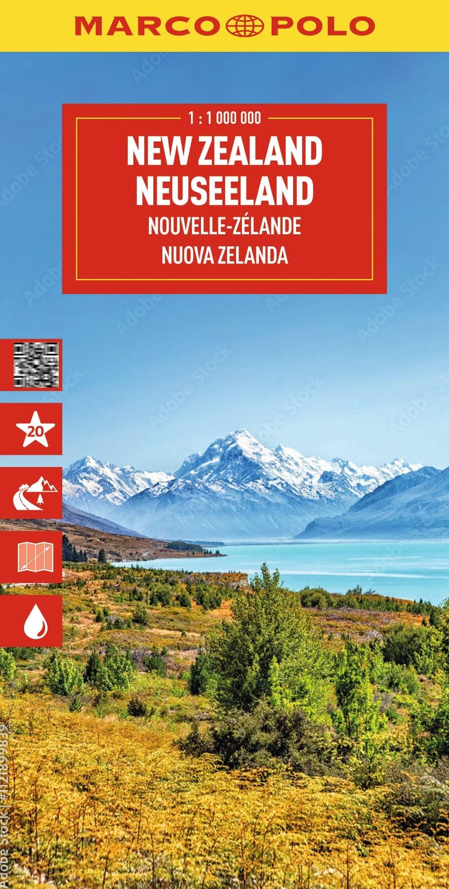 Marco Polo New Zealand Travel Map: Road Map for Road Trips with Top Sights and Scenic Routes (Folded Map): Straßenkarte und Autokarte mit sehenswerten ... und digitaler Erweiterung (Marco Polo Maps)