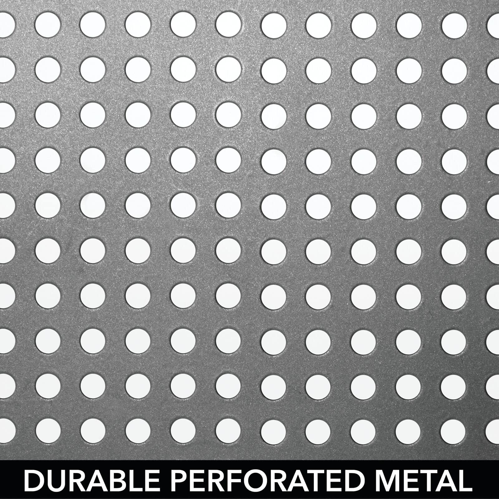 mDesign Geschirrablage für die Küche – freistehendes Tellerregal aus Metall – Küchenregal für Tassen, Teller, Lebensmittel usw. – 4er-Set – graphitfarben