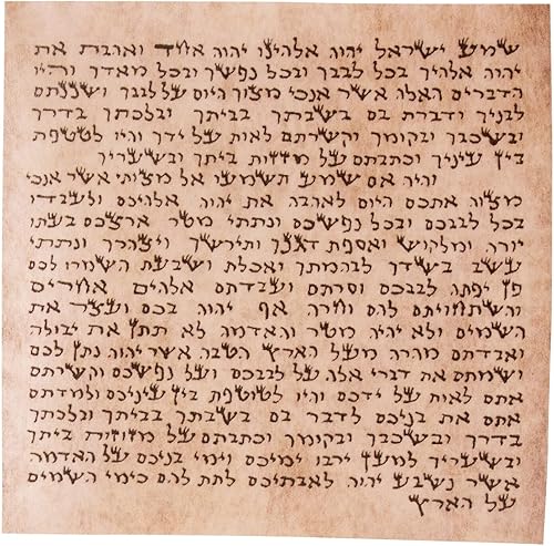 Miniatura 3 de Lote de 10 piezas no Kosher Mezuzah Scroll klaf en papel pergamino Mezuzah Case 2.6"