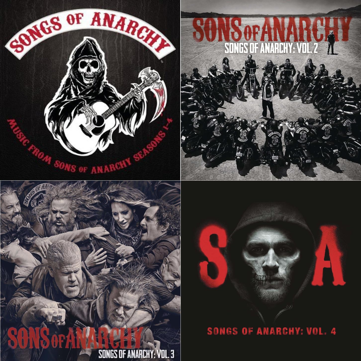 Songs Of Anarchy Vol. 1 - 4 - Music From The Sons Of Anarcy - Original Soundtrack Album Bundling