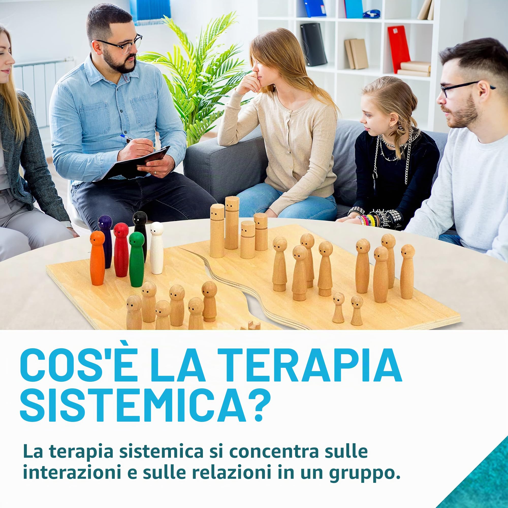 Giochi Bambini 3 Anni in su - Gioco da Tavolo Creativo ed Educativo per Bimbo e Bimba - Giocattoli in Legno Divertenti per Terapia Familiare