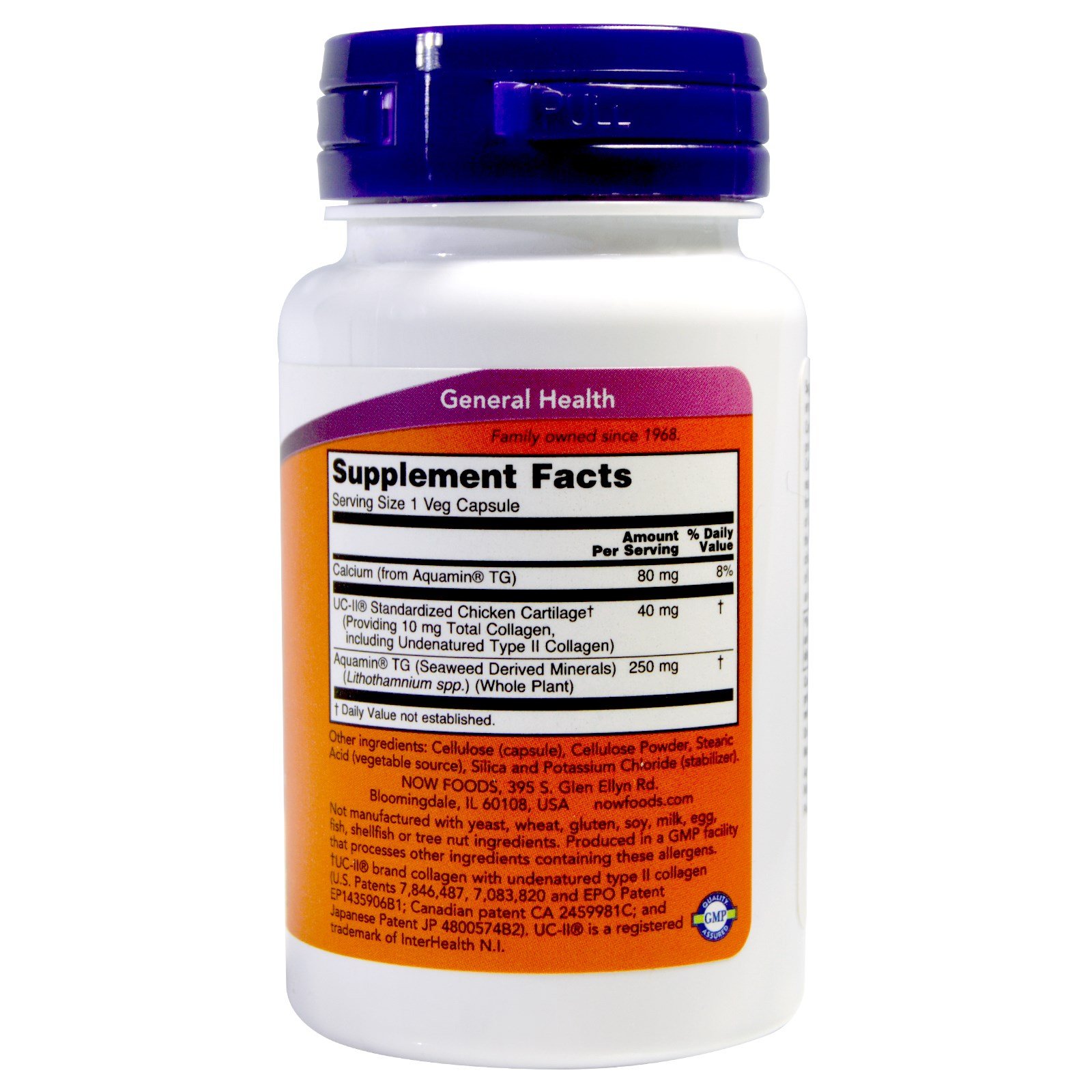 UC II Joint Health Undenatured Type II Collagen 60 VegiCaps (Pack of 2)