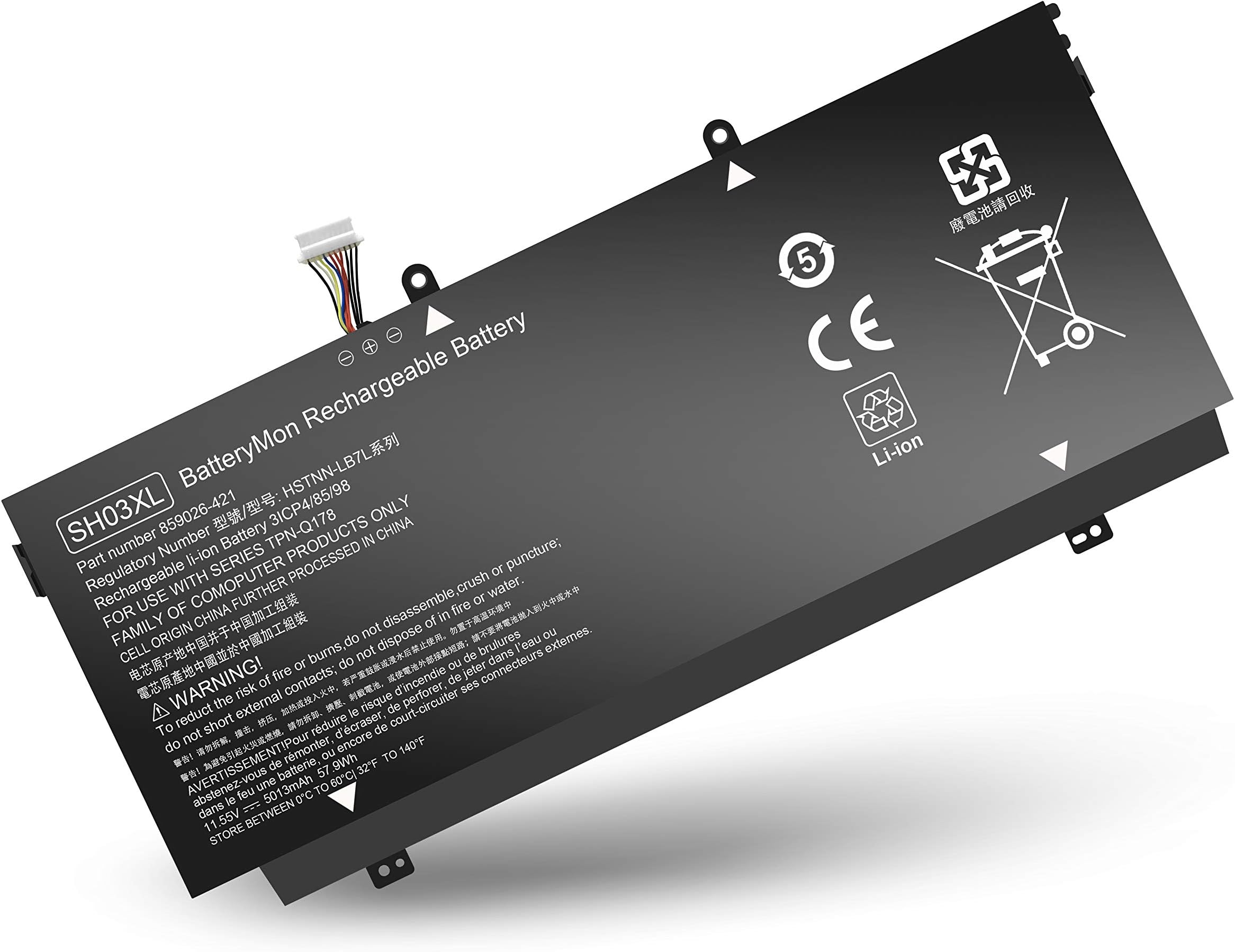 SH03XL HSTNN-LB7L 859026-421 859356-855 Battery for HP Spectre x360 13-w000 13-w021tu 13-w023dx 13-ac033dx Convertible PC