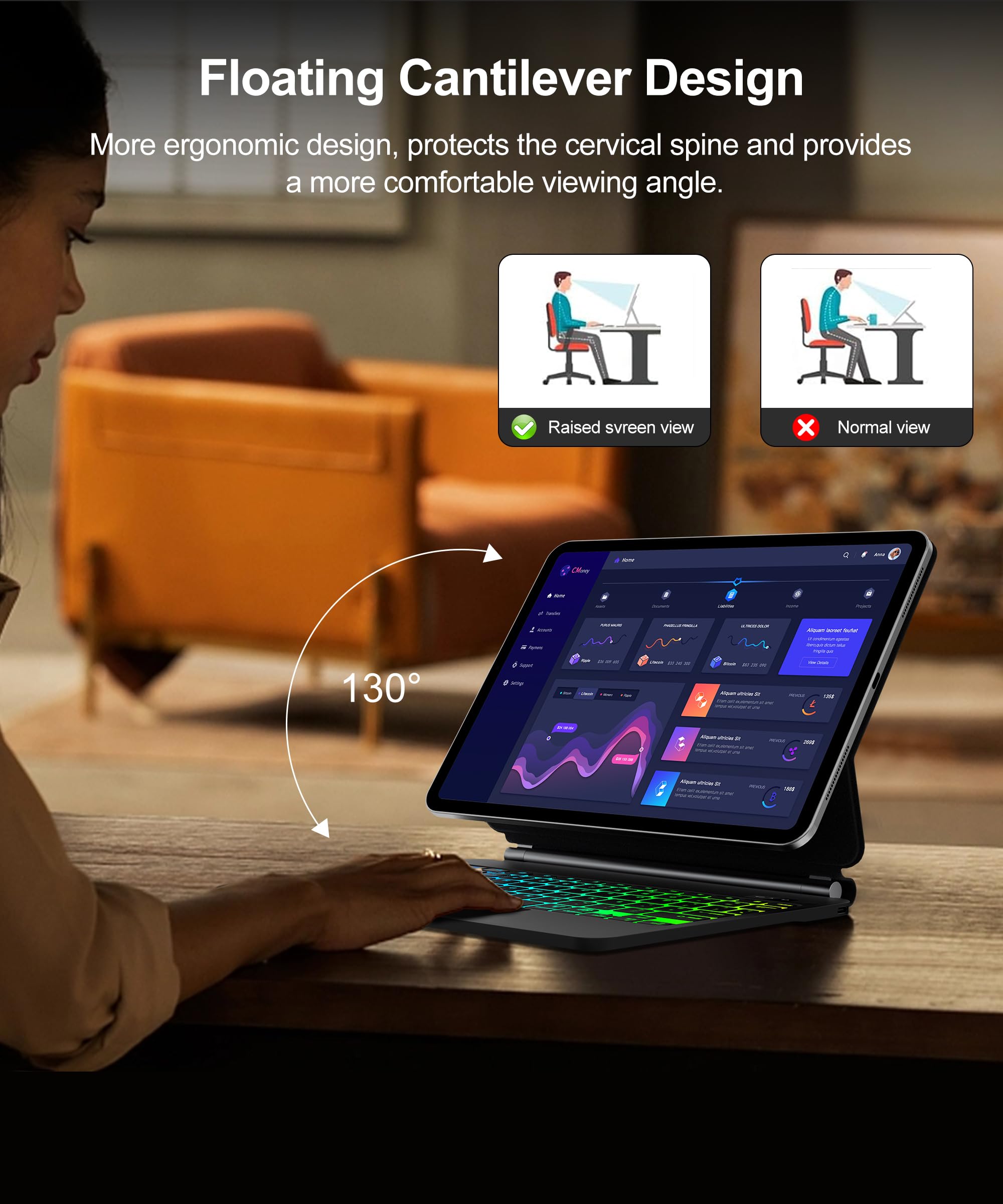 Magic Keyboard para iPad A16 11/10th 10,9 polegadas | Amazon.com.br