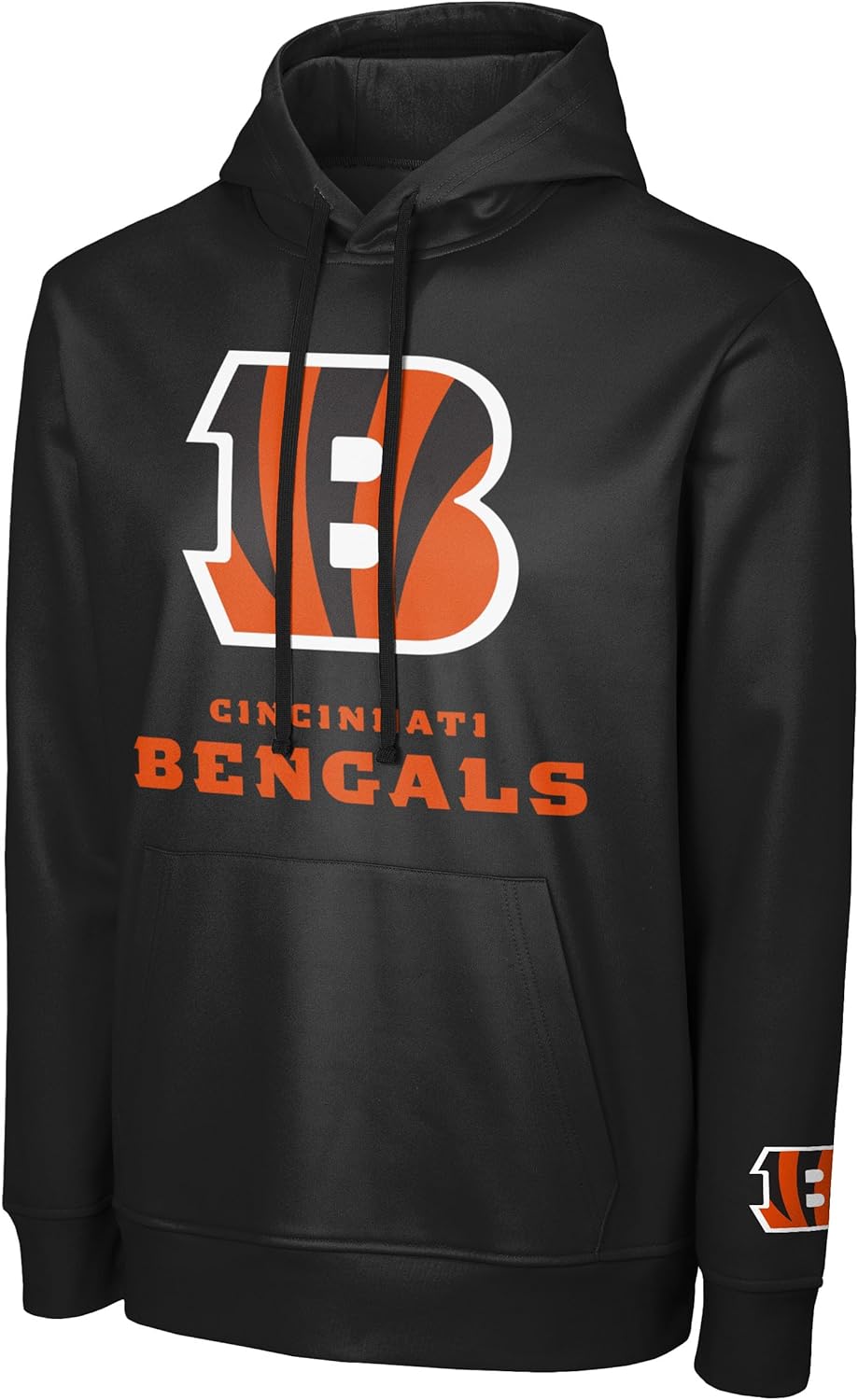 FOCO NFL Men's Official Primary Logo Wordmark Polyester Pullover Hoodie Sweatshirt