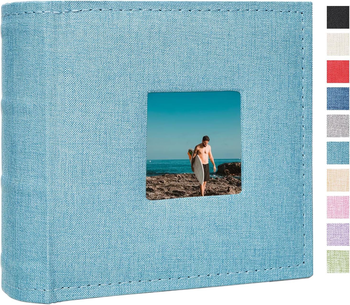 Amazon.com: Cherrich Small Photo Album 4x6 100 Pockets with Writing ...