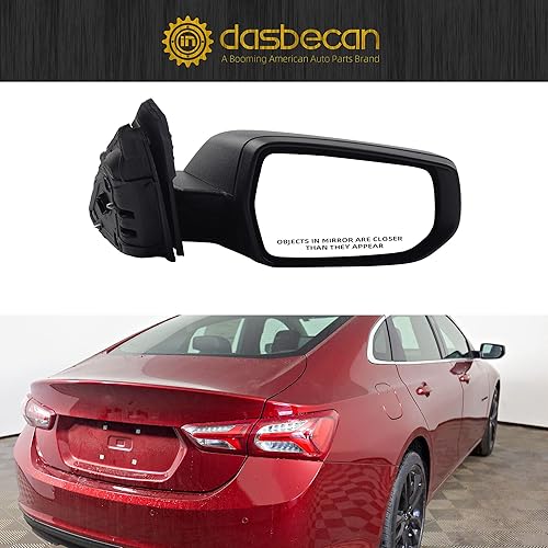 Miniatura 6 de Dasbecan GM1321539 - Espejo retrovisor de cristal derecho con 3 pines compatible con Chevy Malibu 2016, 2017, 2018, reemplaza 84450515 84725738 para