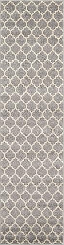 Vista 435 de Unique Loom Trellis Collection - Alfombra estilo marroquí de enrejado gris oscuro (8' 0 pies x 11' 0 pies)