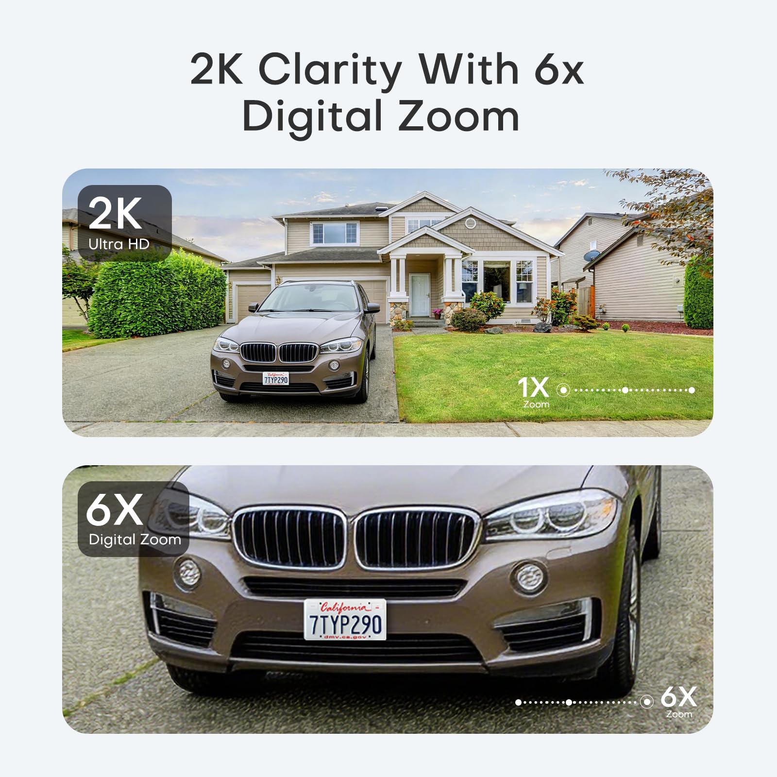 HomiQ Window Security Camera 2K, Indoor WiFi Cameras 2.4GHz/5GHz, Colorvue AI Color Night Vision, Person Detection with Auto-Focus, 24/7 Recording Compatible with Alexa & Google Home — view 7