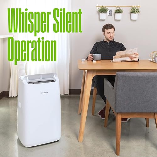 Vista 7 de Westinghouse Aire acondicionado portátil de 14,000 BTU para habitaciones de hasta 700 pies cuadrados, aire acondicionado portátil
