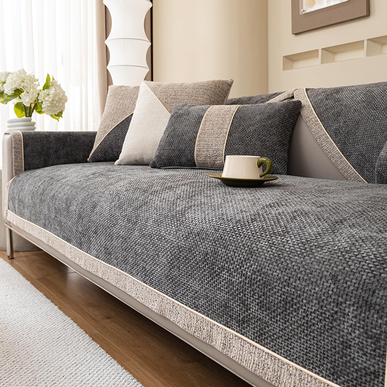 Amazon｜マルチカバー ソファーカバーキルト 水洗い 北欧 ラグ ベッド