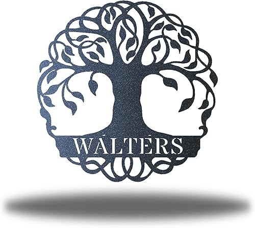 Riverside Designs Cartel de decoración de pared con monograma de árbol de la vida, personalizado, para pared, resistente y resistente al agua, Riverside Designs Cartel de decoración de pared con monograma de árbol de la vida, personalizado, para pared, resistente y resistente al agua,