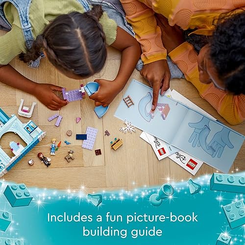Miniatura 3 de Lego Disney Frozen Elsa - Juego de juguetes de castillo de princesa congelada para niños, incluye figuras de Elsa y Anna y 2 figuras de animales,