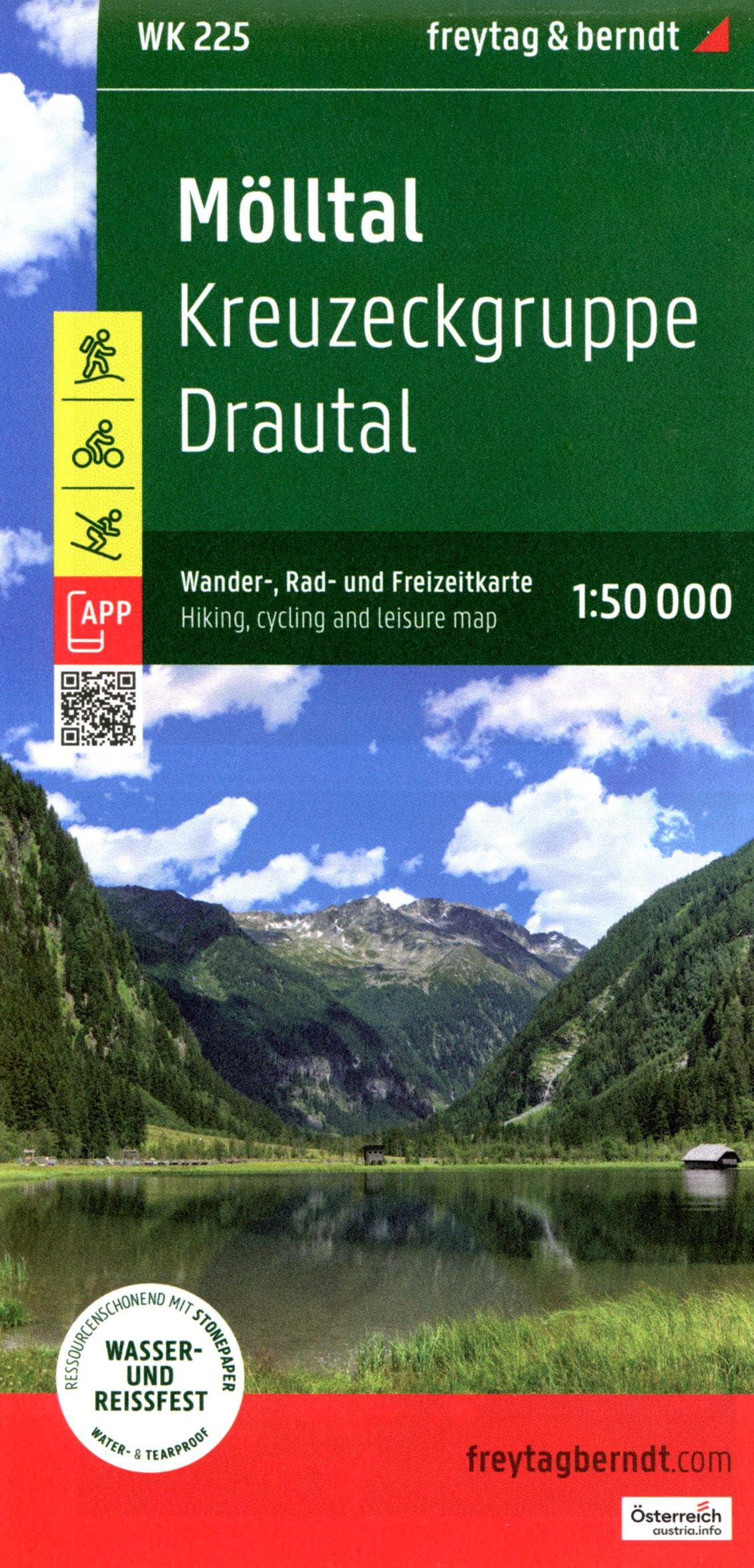 Molltal Hiking, Cycling and Leisure Map -1:50,000 scale: 225 (Wander-Rad-Freizeitkarte)
