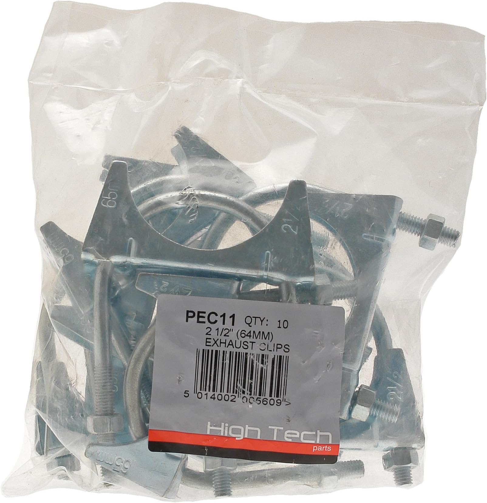Pearl PEC11 2.5-inch Exhaust ClAs (10 Pieces)