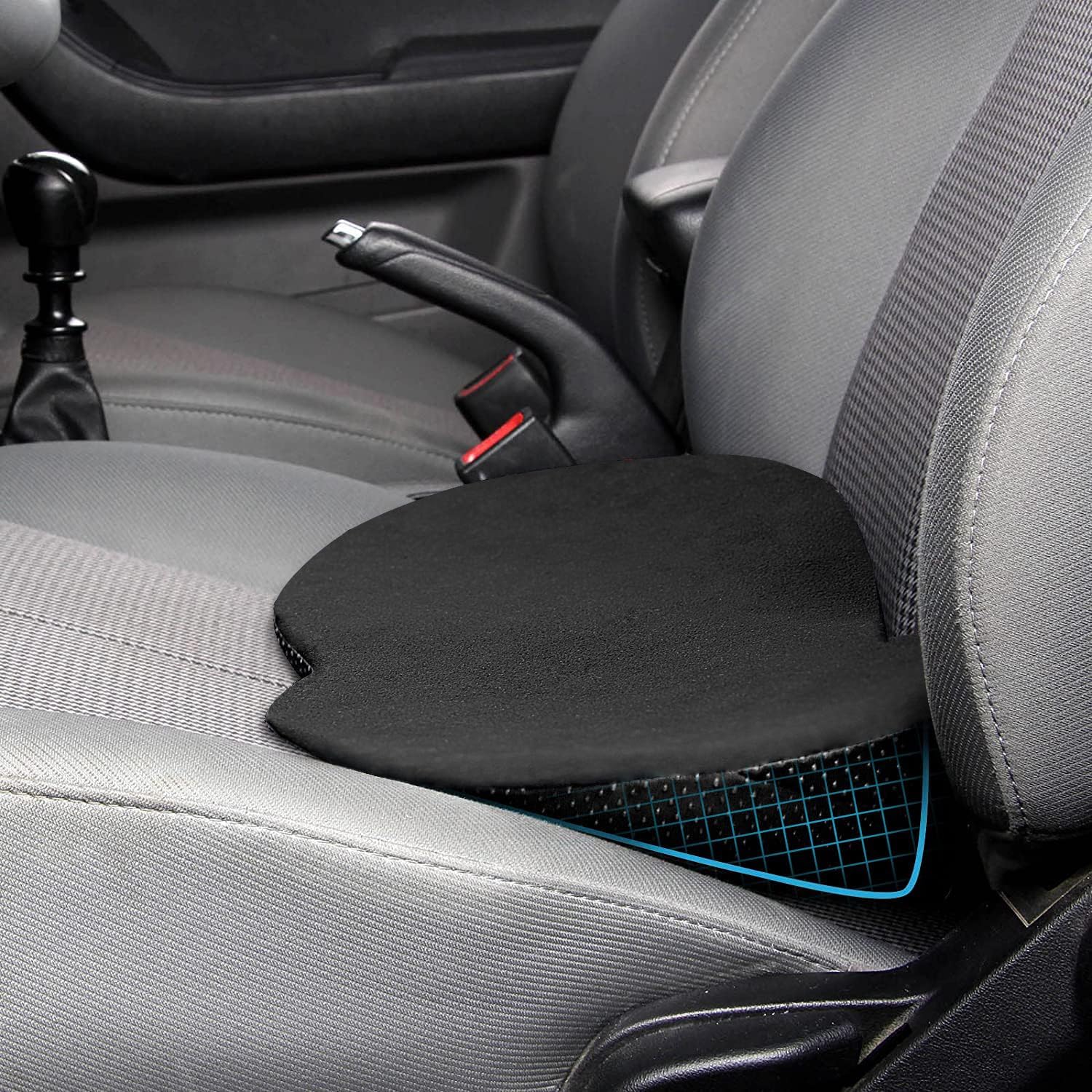 IIOHOII Car Seat Cushion for Sciatica Pain Relief and Back Support Ergonomic Memory Foam Lumbar Support Pillow for