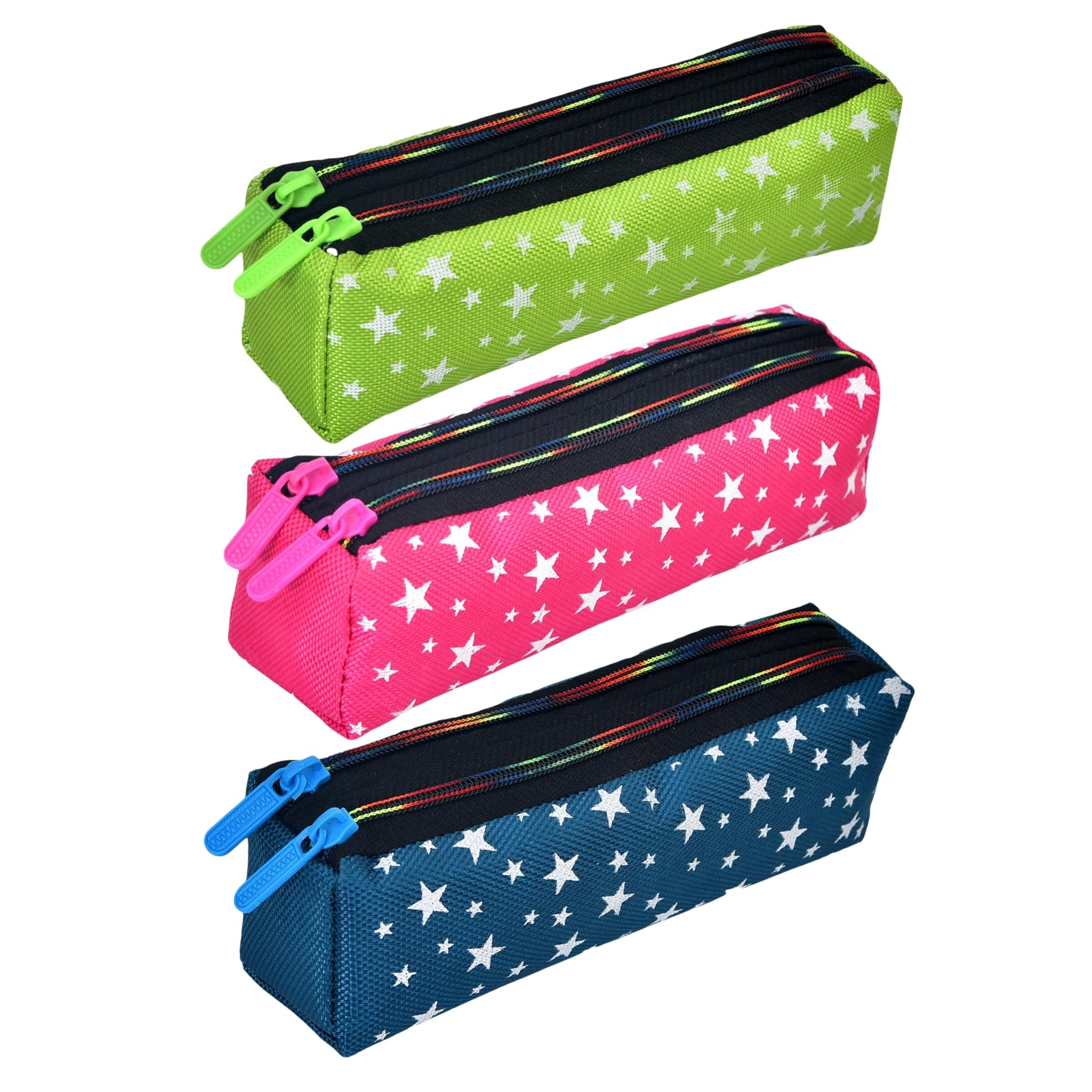 Heart Home Pencil Pouch|Rexine Stationary Pouch|Pencil Utility Pouch|School Pencil Case for Kids|Pen-Pencil Box for Kids|2 Zipper Pencil Organizer|Star Pencil Pouch|Pack of 3|Multi (B0CPFNR3XY) Amazon Price History, Amazon Price Tracker