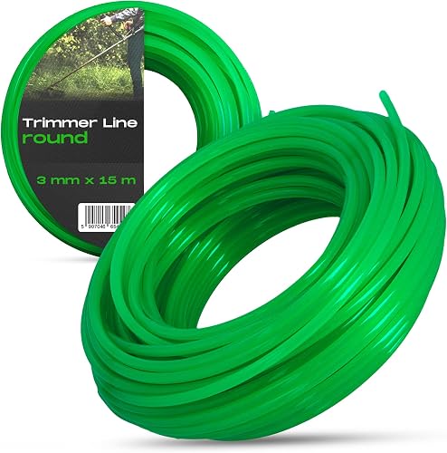Instalguru Hilo de Corte 3 mm 15 m Nylon Cuerda de Desbrozadora Cortacésped Reco