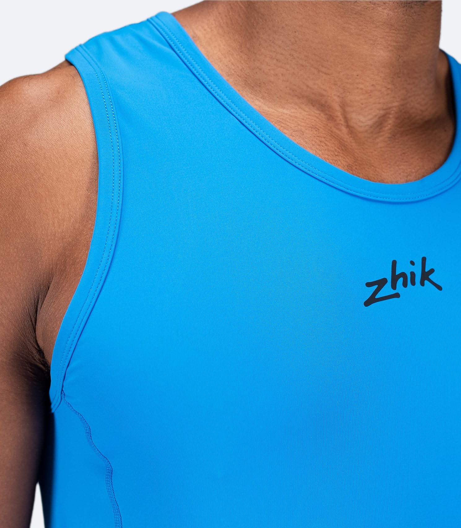 Zhik EcoSpandex LT Race - Camiseta para Hombre, Color Cian, Talla L