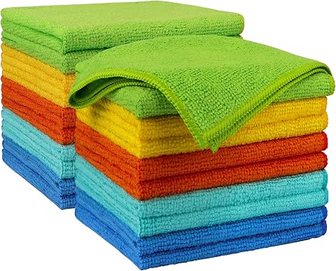 AIDEA Microfiber Cleaning Cloth 20PK, Microfiber Towels f...