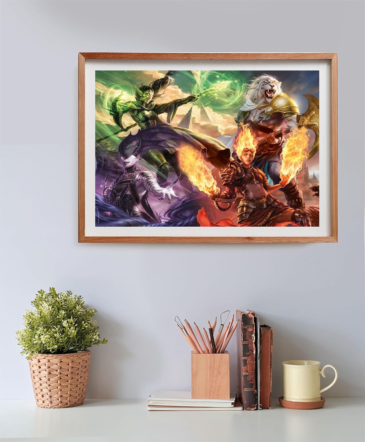 Clementoni - Magic The Gathering Anime Cube Gathering-500 Pieces-Puzzle, Horizontal, Fun for Adults, Made in Italy, Multicoloured, 35564