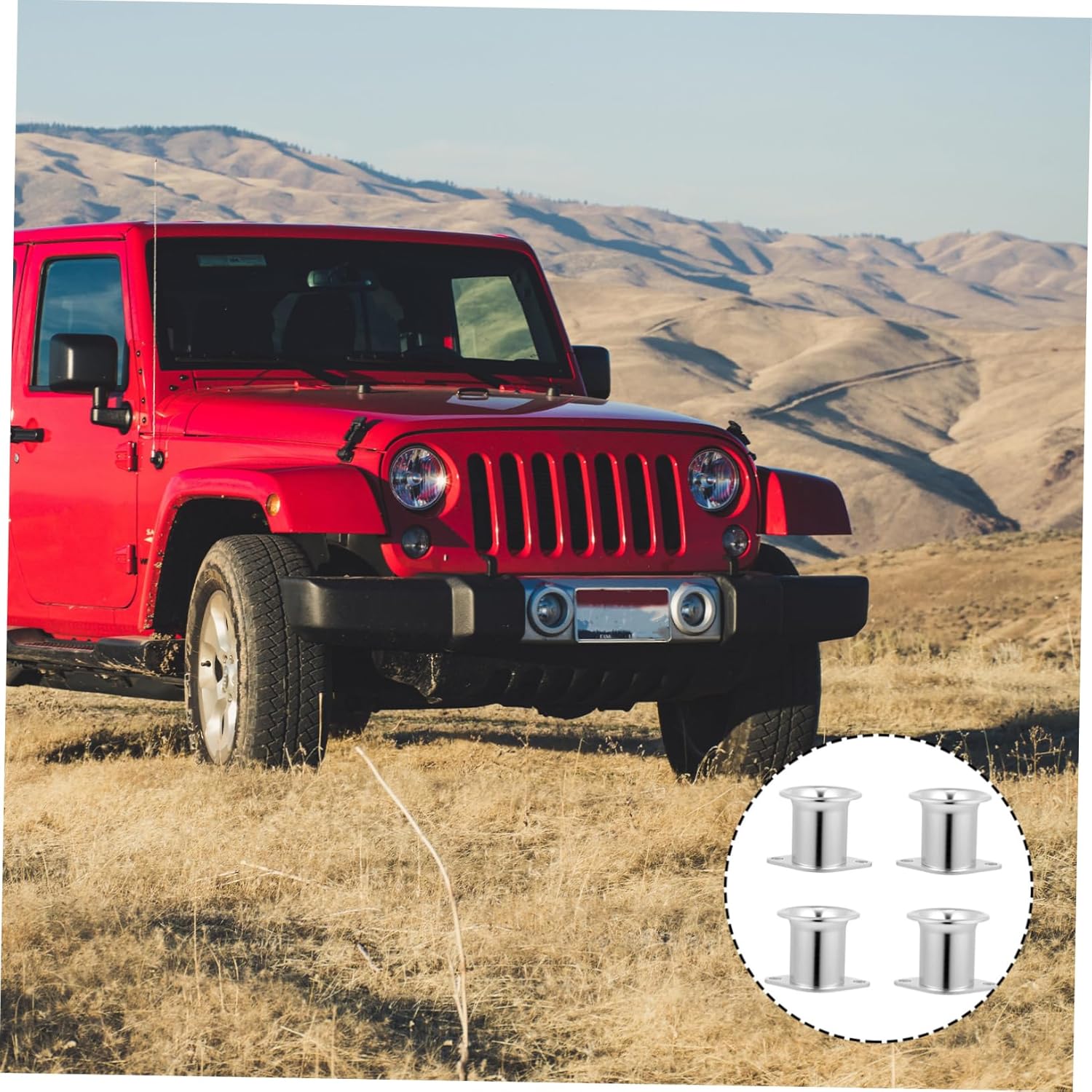 Cabilock 4Pcs Air Horn Funnel for Velocity Intake System Enhancement Durable Smooth Finish Increases Torque Horsepower Loud Sound