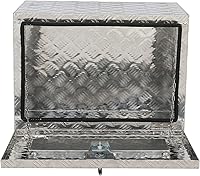 Vista 8 de MOTORHOT Caja de herramientas de aluminio para cama de camión de 42 pulgadas, cajas de herramientas para remolque de servicio pesado, caja