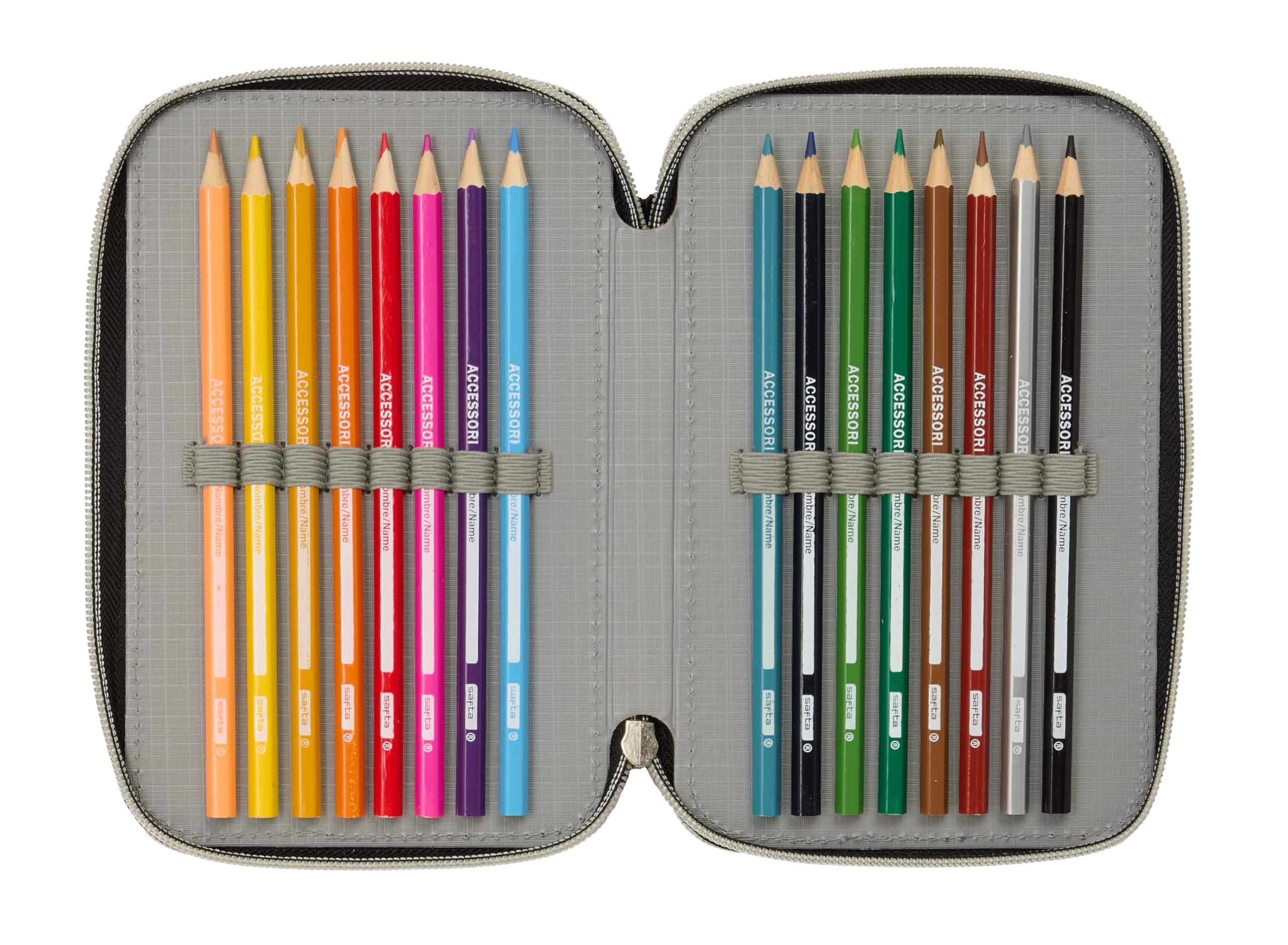 K-POP Demon Hunters - HUNTR/X - Astuccio scuola con 37 utili inclusi, astuccio per bambini, ideale per bambini dai 5 ai 14 anni, comodo e versatile, resistenza, 12,5 x 5,5 x 19,5 cm