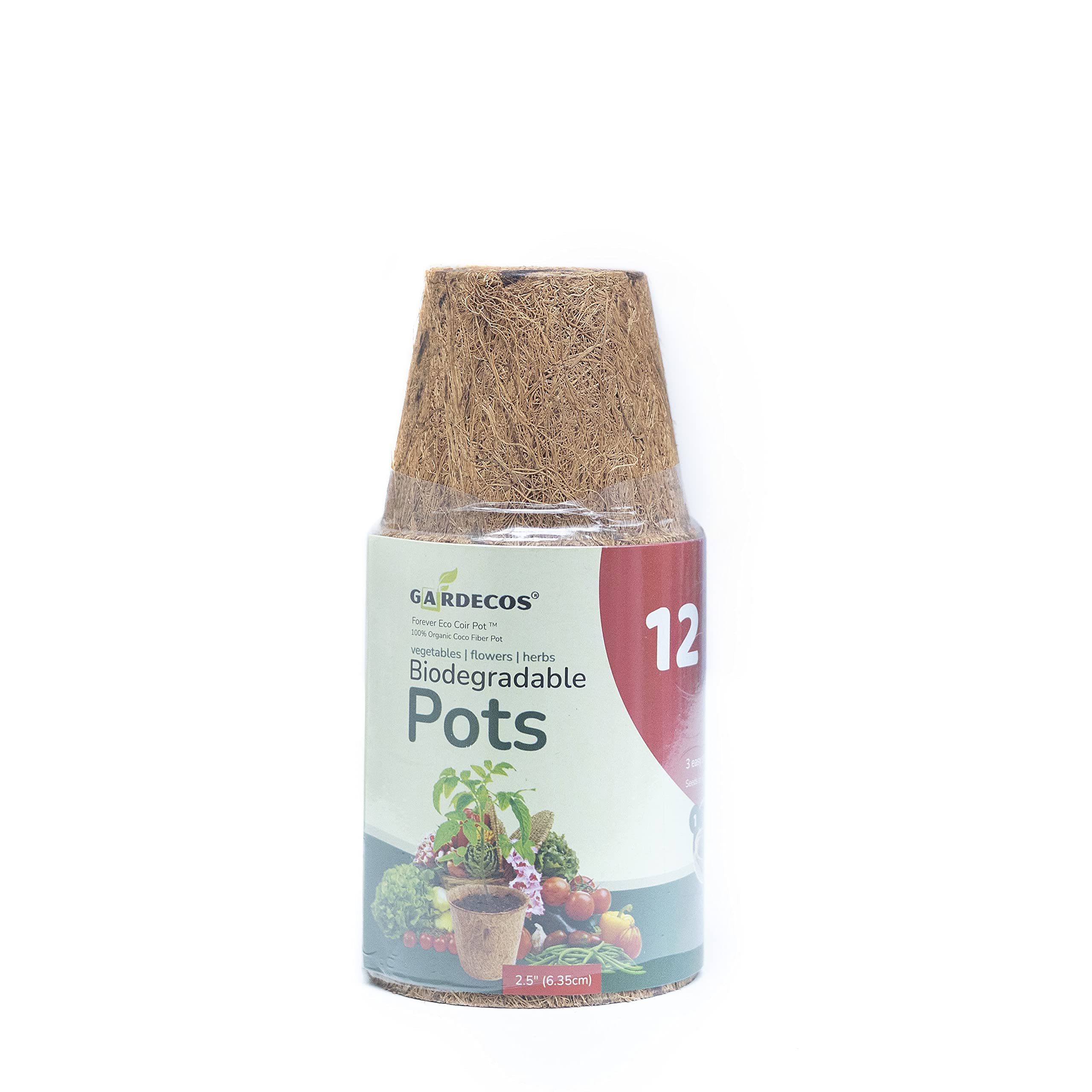 2.5 inches Round Forever eco Coco Coir Pot 12 Pack