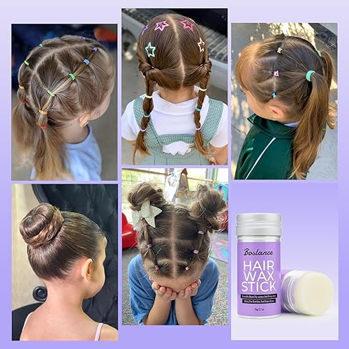 Miniatura 4 de Barra de cera para el cabello para domar los flaways y suavizar los bordes, gel de espalda lisa para mujeres y niños, control de bordes, accesorio