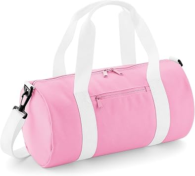 BagBase Mini Barrel Bag (One Size) (Classic Red/Off White)