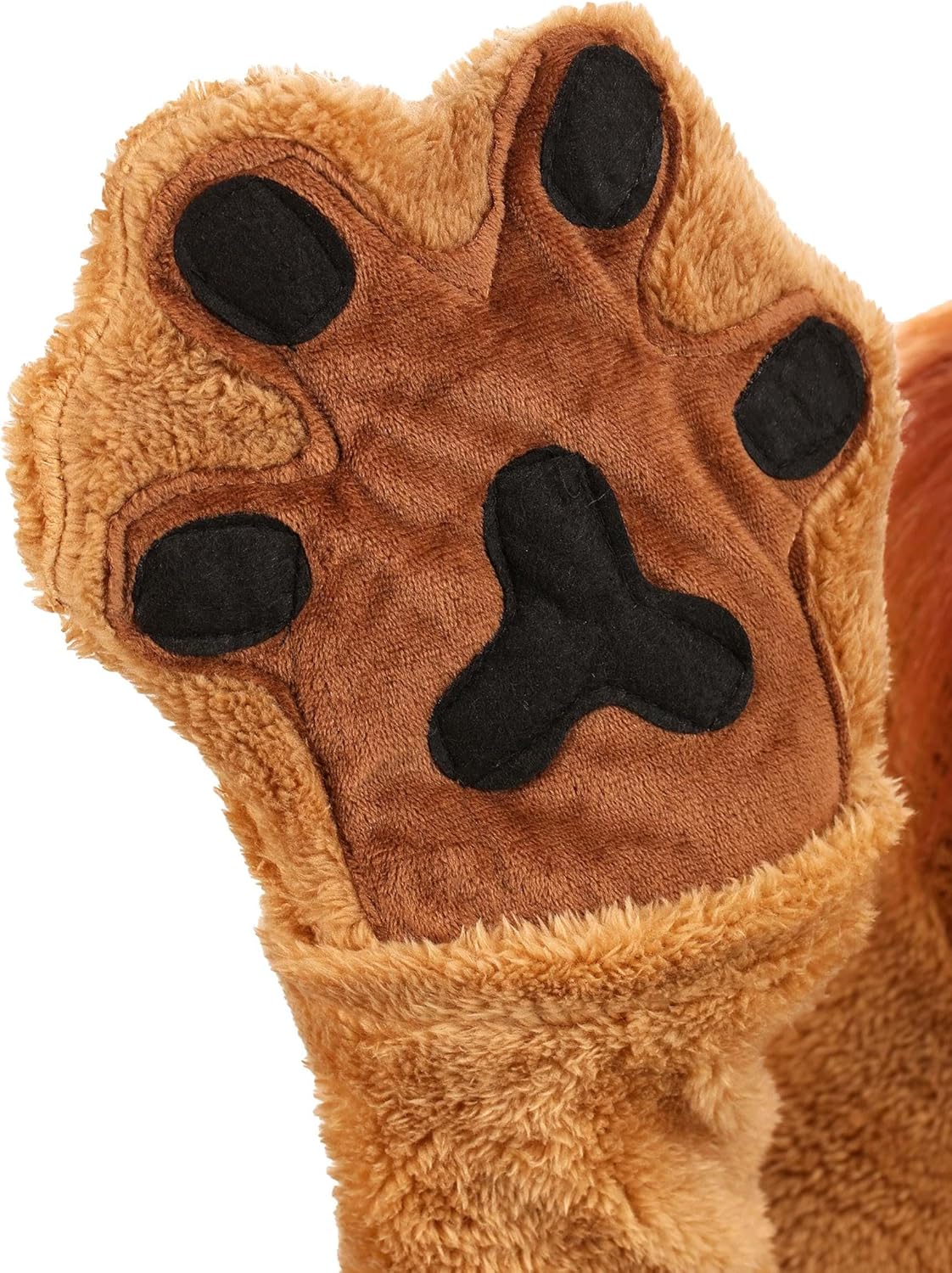 Brown Lion Animal Halloween Costume for Adults with Jumpsuit, Collar, Headpiece, Mitts, & Shoe Covers - Image 7