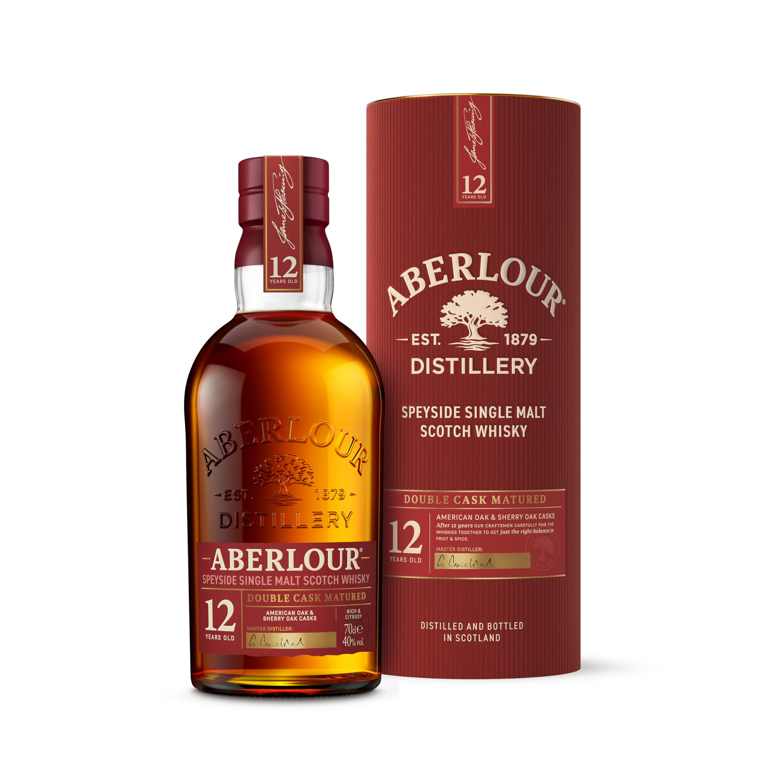 ABERLOUR 12 ans Double Cask Whisky Ecossais Single Malt avec étui - 40% 70cl