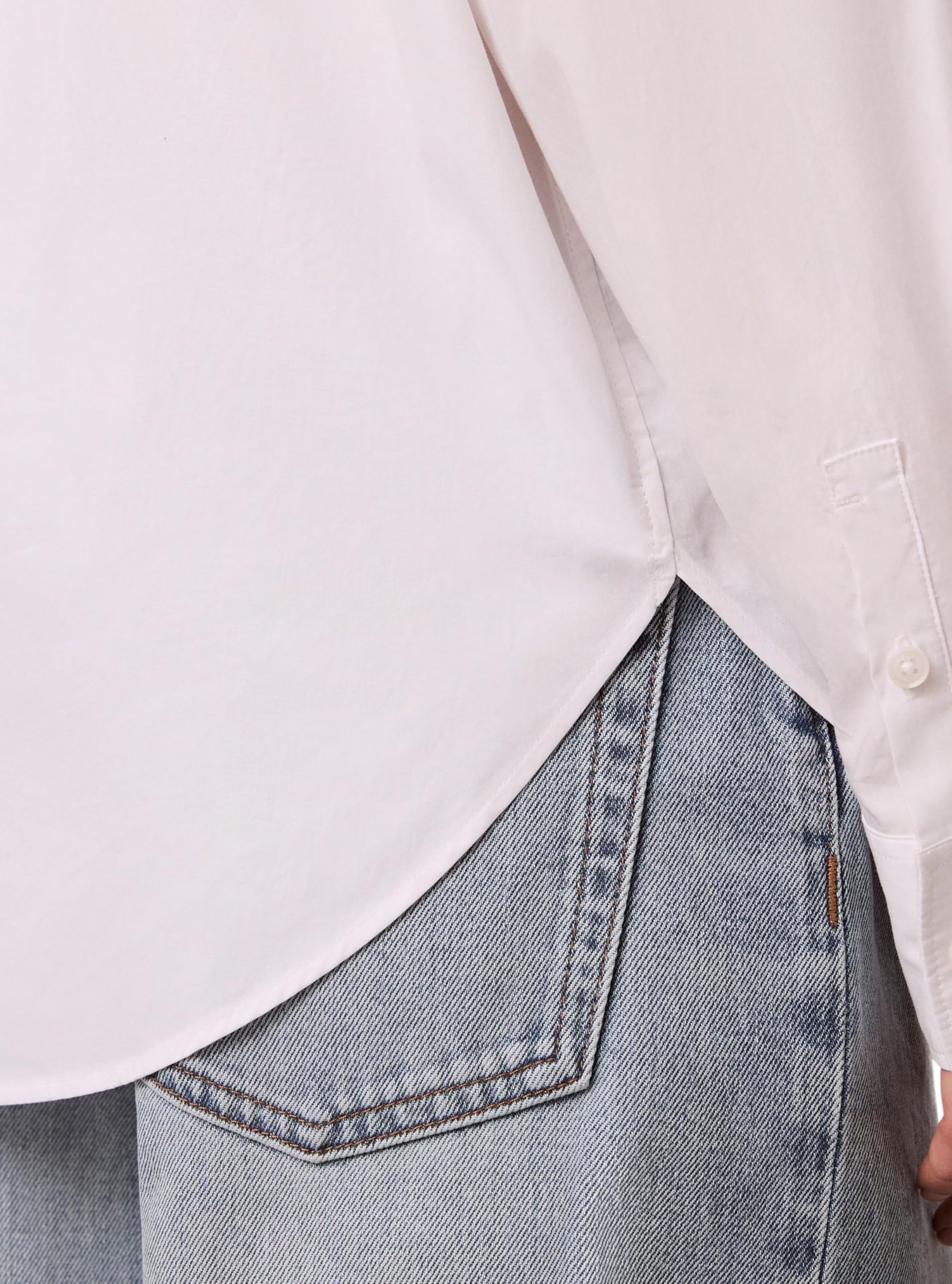 Calvin Klein Cotton Poplin Relaxed Shirt Wove Lv047f147g Altre Camicie Donna