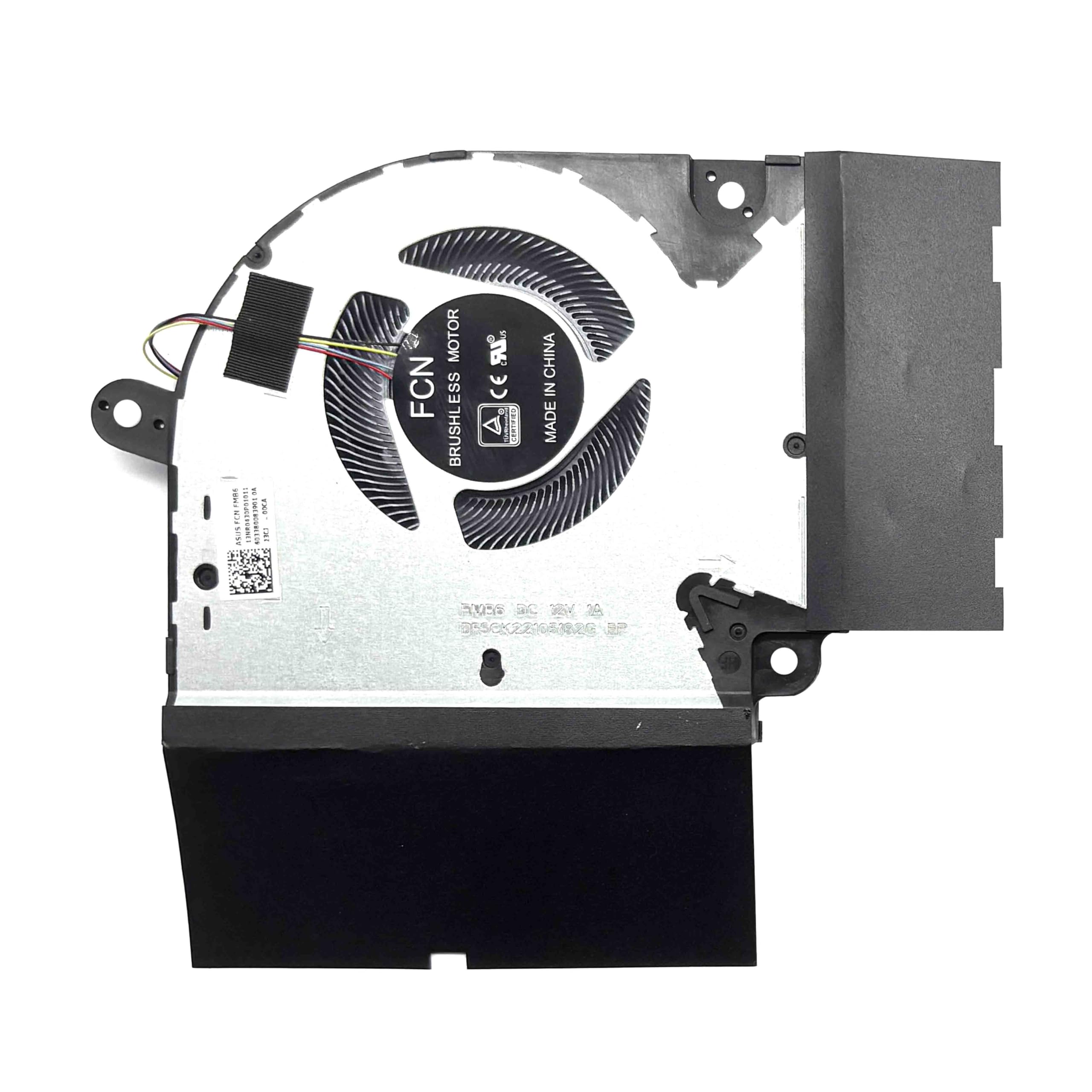 BestParts Ventilateur de refroidissement CPU + GPU de remplacement pour Asus ROG Strix Scar 17 G732, G732LXS (série RTX 2080), P/N : 13NR0430P02011 13NR0430P01011