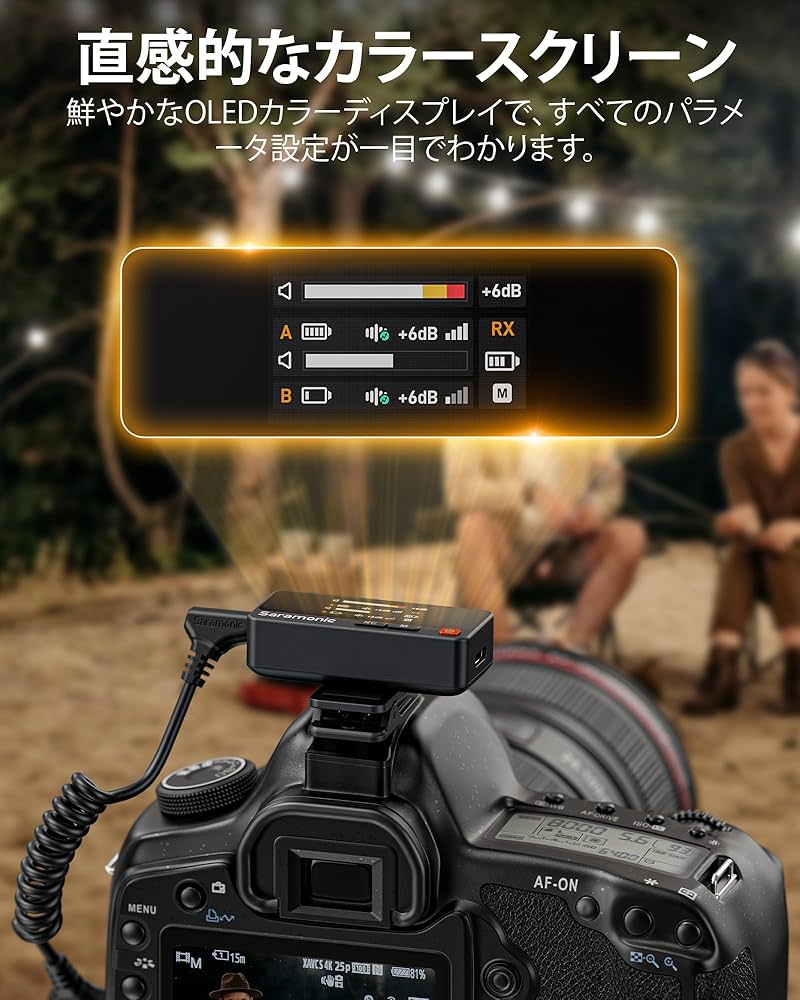 Amazon.co.jp: Saramonic Air ワイヤレスピンマイク タイプc無線