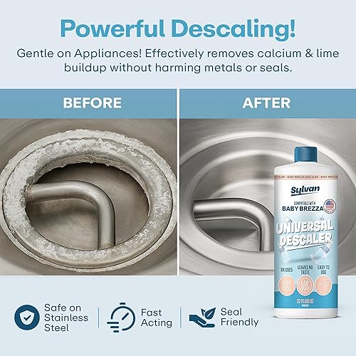 Miniatura 6 de Descalcificador compatible con máquinas Baby Brezza 32 onzas Suministro de 12 meses Fabricado en Estados Unidos Paño de limpieza gratis