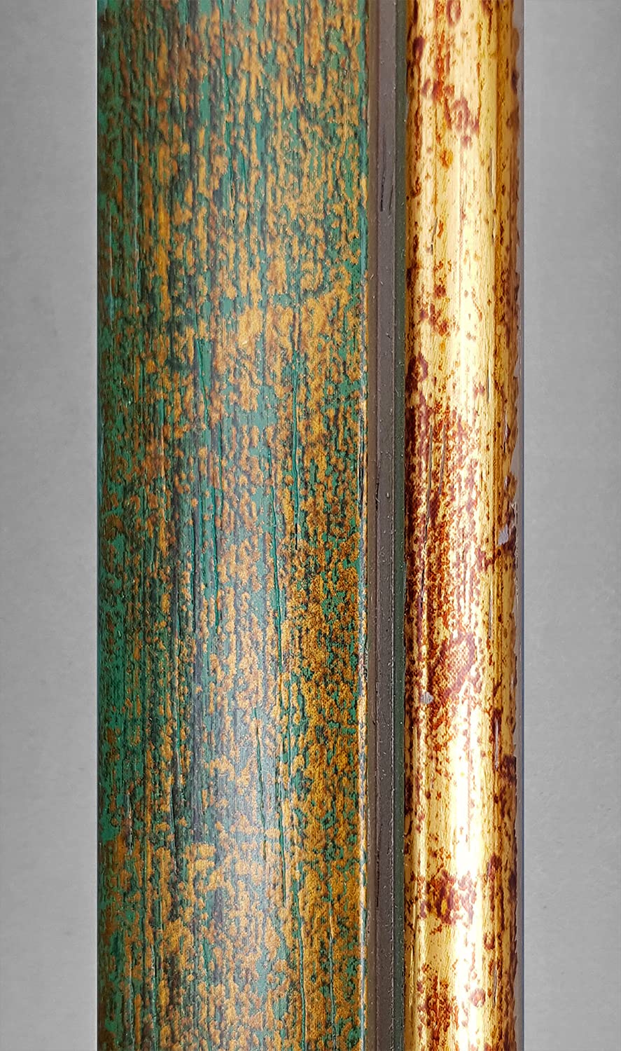 BIRAPA Palermo Bilderrahmen 50x70 cm Grün Gold - Antiker Vintage Rahmen