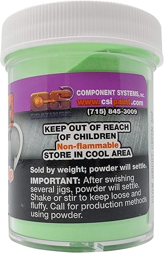 Miniatura 4 de Pro-Tec Pintura en polvo de 2 onzas  Pintura de recubrimiento en polvo para cabezas de plantilla, señuelos y aparejos  Pintura de señuelo de pesca