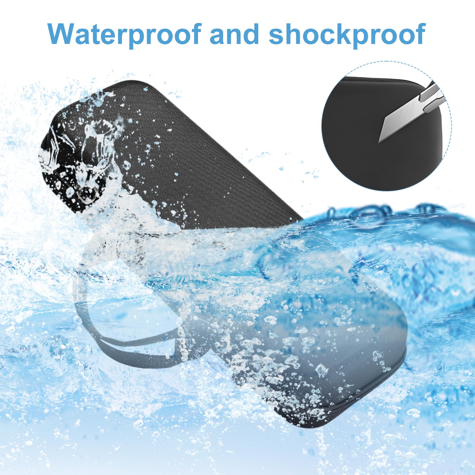 Travel Carrying Case for Dyson Airstrait Portable Storage Bag for Dyson Hair Straightener Waterproof Storage Bag for Hair Straightener Hard Carrying Case Compatible with Dyson Airstrait HT01 - Image 4
