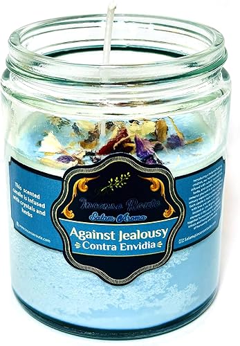 IR Salam Aroma - Vela perfumada contra los celos con aroma orgánico natural (coco negro jamaicano) Vela de aromaterapia que rompe la envidia para el