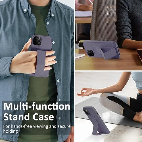 Miniatura 3 de Varikke Funda para iPhone 13 Pro con soporte, multifuncional, magnética, vertical y horizontal, con función atril para iPhone 13 Pro de 6.1