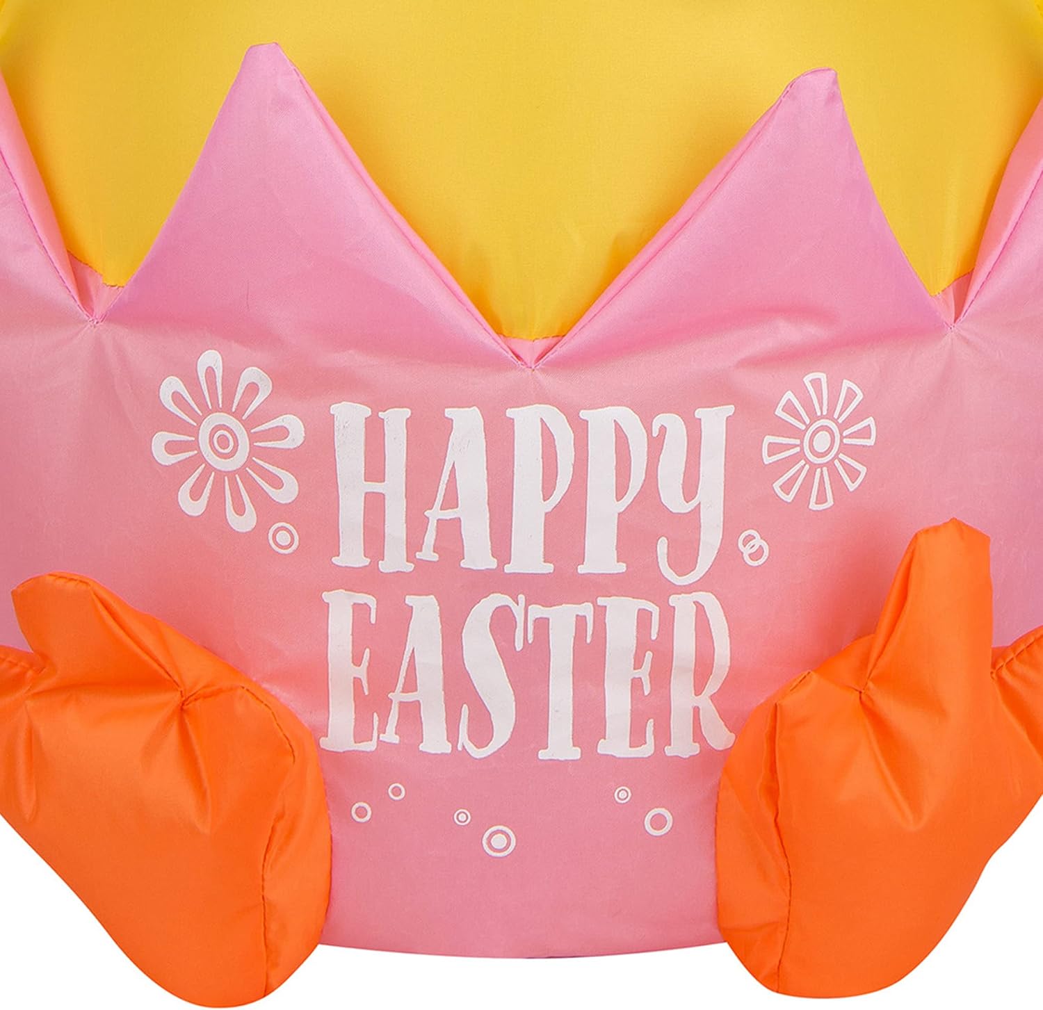 National Tree Company Inflatable Waving Chick Decoration, Self Inflating, 4 AA Batteries Required, Easter Collection, 20 Inches