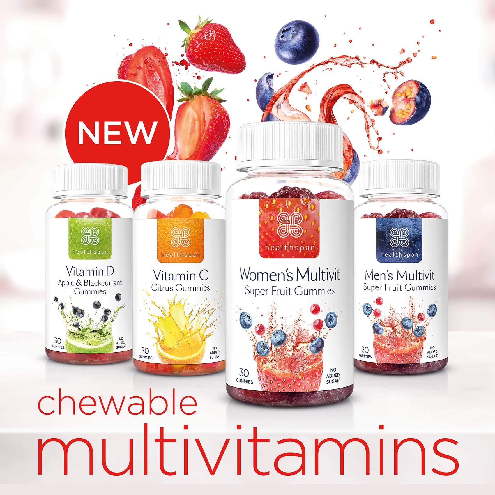 Healthspan Women's Multivitamin Super Fruit Gummies 30 Gummies with