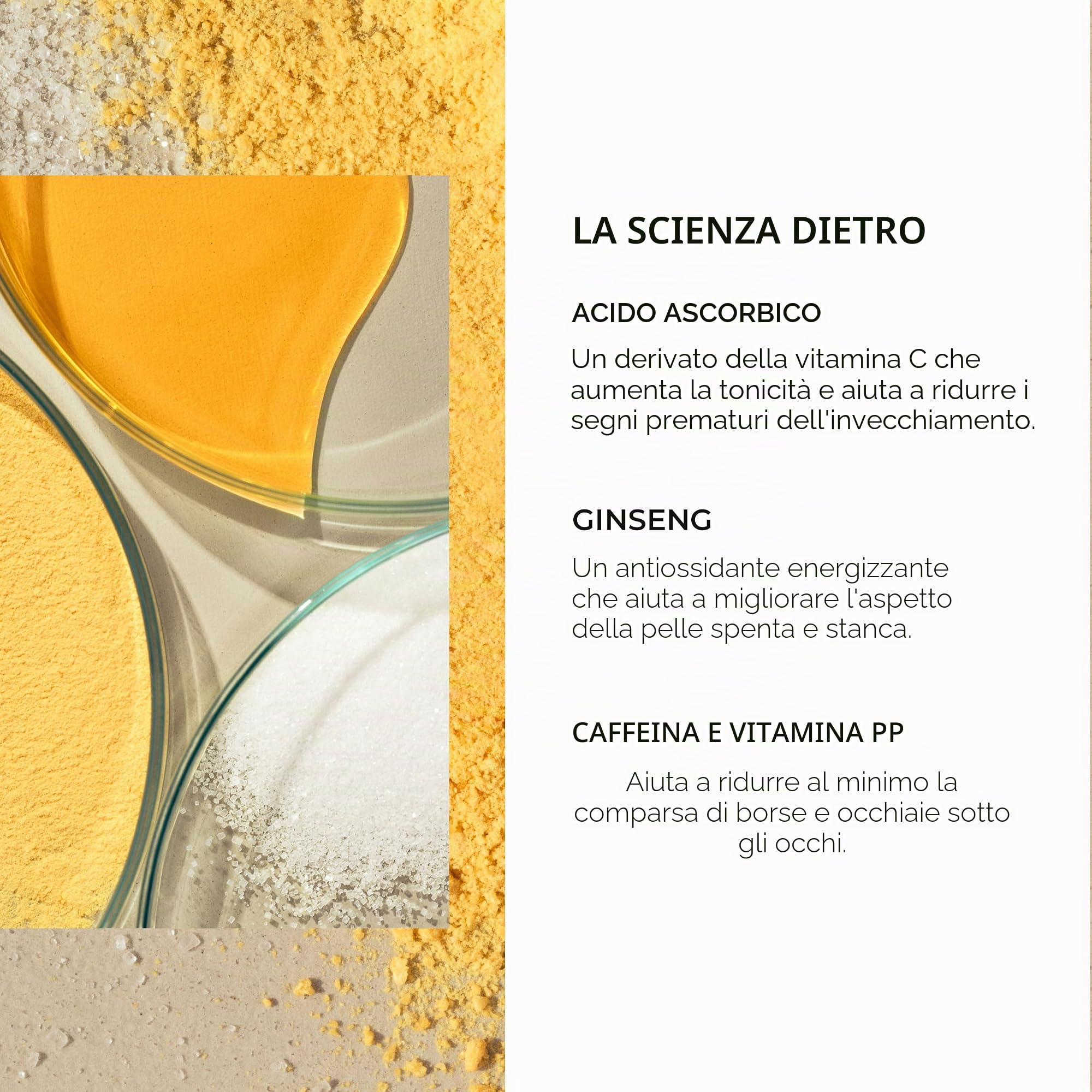 Natura Bissé C+C Vitamina Occhi | Contorno Occhi Rivitalizzante e Antiossidante in Gel-crema con Ginseng, Vitamina C e Caffeina | 15 ml