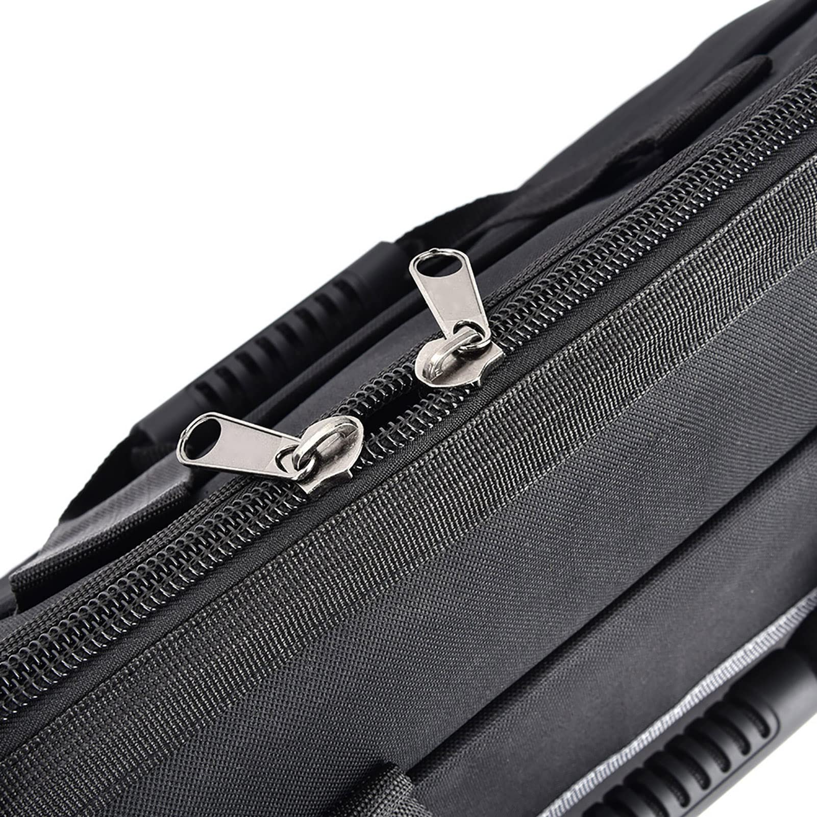 Bolsa de herramientas de tela Oxford de 19 pulgadas Estuche de almacenamiento de hardware resistente al desgaste gris con correa de hombro ajustable y asa de almohadilla de