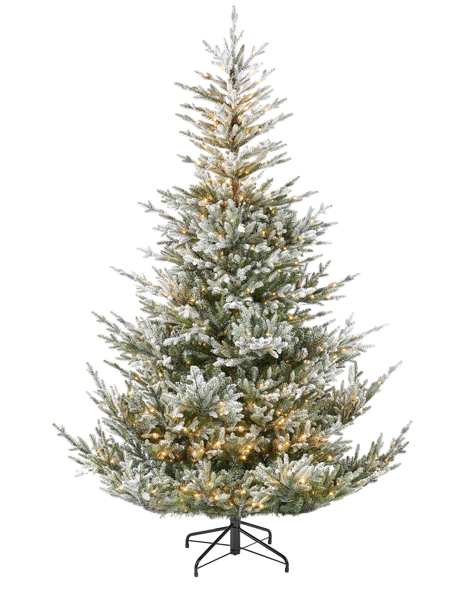 WeRChristmas Snow-Flocked Pre-Lit Douglas Fir Christmas Tree6 Ft from B&Q